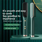 Dual-Purpose Electric Curling Comb Negative Straightening Hair-Safe Inward Curling Iron EU Plug For Straight And Curly Hair