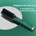 Dual-Purpose Electric Curling Comb Negative Straightening Hair-Safe Inward Curling Iron EU Plug For Straight And Curly Hair